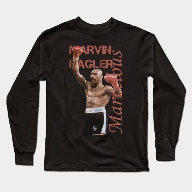 marvin hagler - an Long Sleeve T-Shirt by aldistar